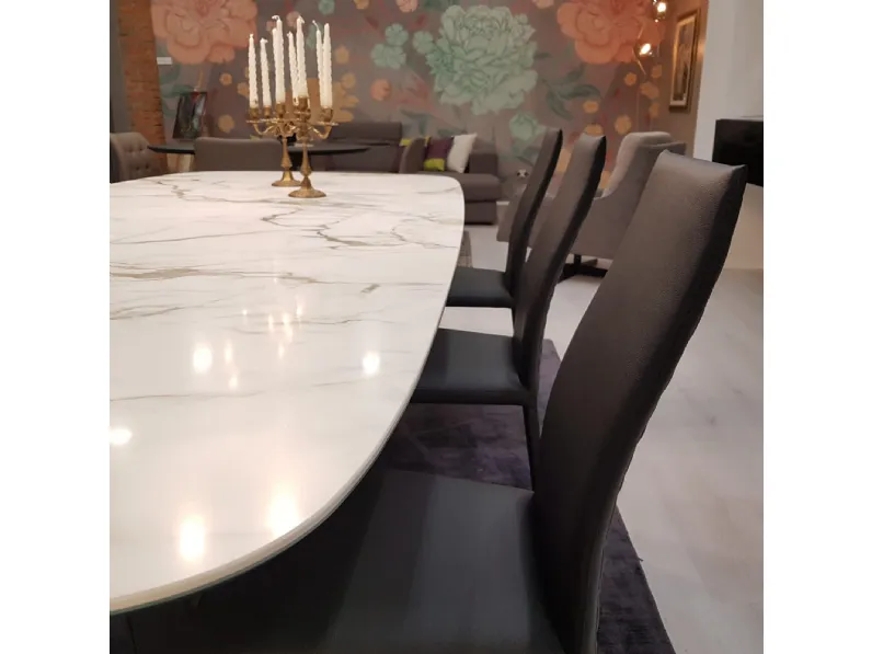 Tavolo in ceramica rettangolare Art Bonaldo a prezzo ribassato