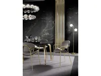 Tavolo in marmo rettangolare Cop. 09 tavolo incantevole + 8 sedie Artigianale in offerta outlet