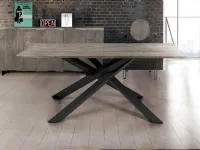 Tavolo in legno rettangolare Rovere 4  Artigianale a prezzo scontato