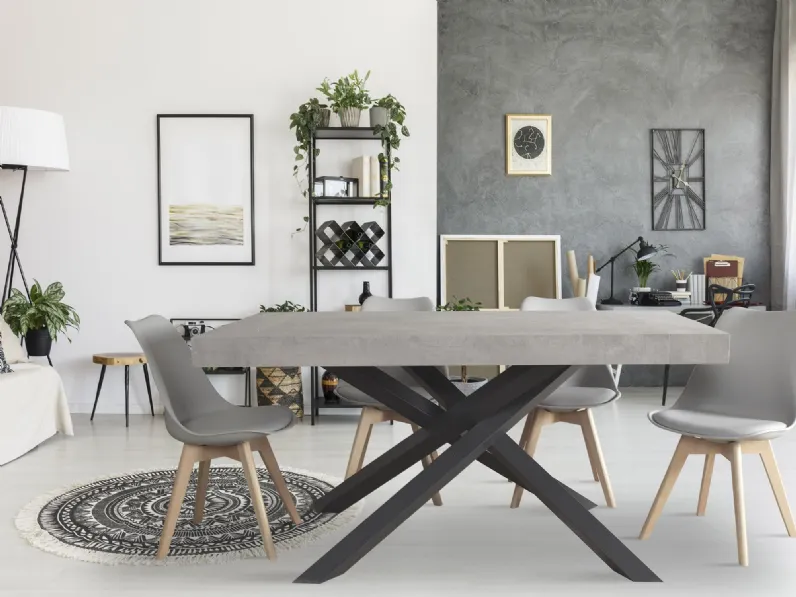 Tavolo Mobilike ml3161 Artigianale in legno Allungabile scontato 30%