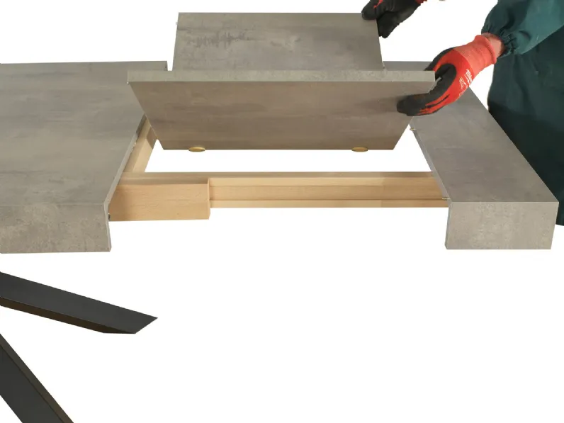 Tavolo Mobilike ml3161 Artigianale in legno Allungabile scontato 30%