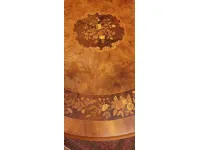 Tavolo rotondo in legno Olandese rotondo di Artigianale in Offerta Outlet