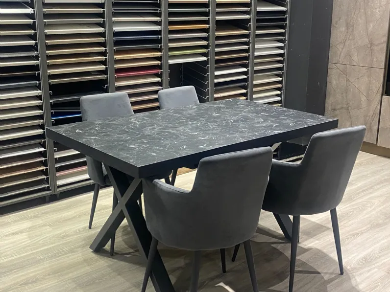 Tavolo rettangolare in laminato Pablo  di Artigianale in Offerta Outlet