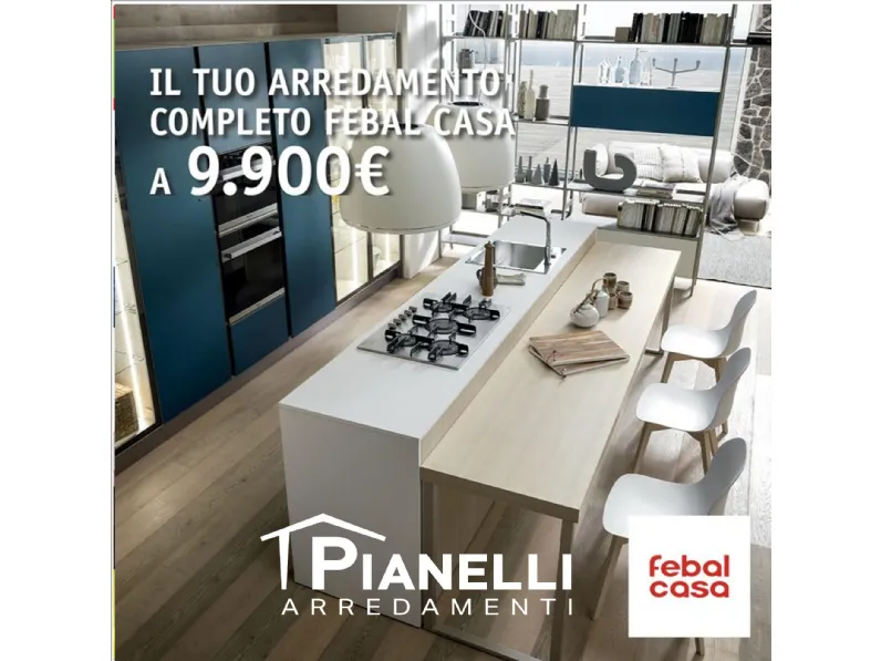 Tavolo rettangolare in laminato Pablo  di Artigianale in Offerta Outlet