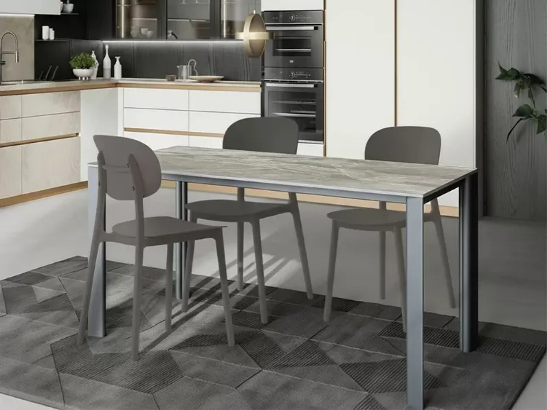 Tavolo rettangolare in altri materiali Tavolo allungabile gres di Artigianale in Offerta Outlet