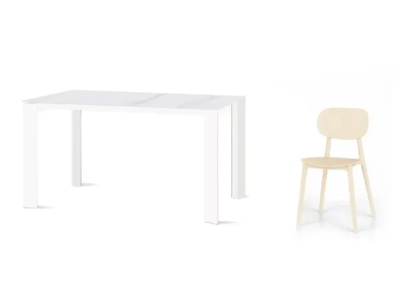 Tavolo rettangolare in altri materiali Tavolo allungabile gres di Artigianale in Offerta Outlet