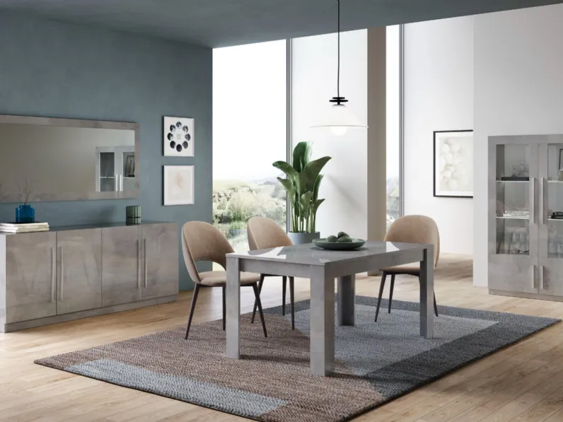 Tavolo in laccato rettangolare Tavolo greta Artigianale in offerta outlet