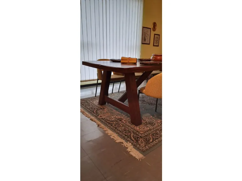 Tavolo peppino Artigianale in legno Fisso scontato 60%
