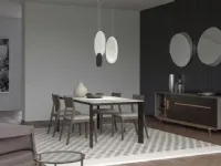 Tavolo con piano in marmo rettangolare di Artigianale a PREZZO OUTLET 