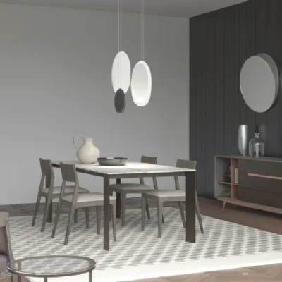 Tavolo con piano in marmo rettangolare di Artigianale a PREZZO OUTLET 