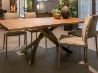 Tavolo in legno rettangolare Artistico Bontempi in offerta outlet