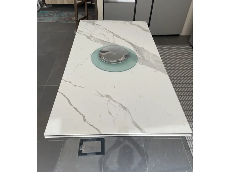 Tavolo in marmo rettangolare Bach Bontempi in offerta outlet