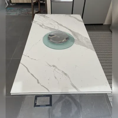 Tavolo in marmo rettangolare Bach Bontempi in offerta outlet