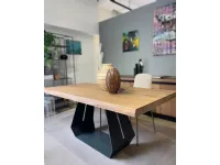 Tavolo rettangolare in legno Bangkok di Le fablier in Offerta Outlet 