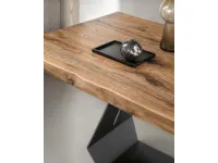 Tavolo rettangolare in legno Bangkok di Le fablier in Offerta Outlet 