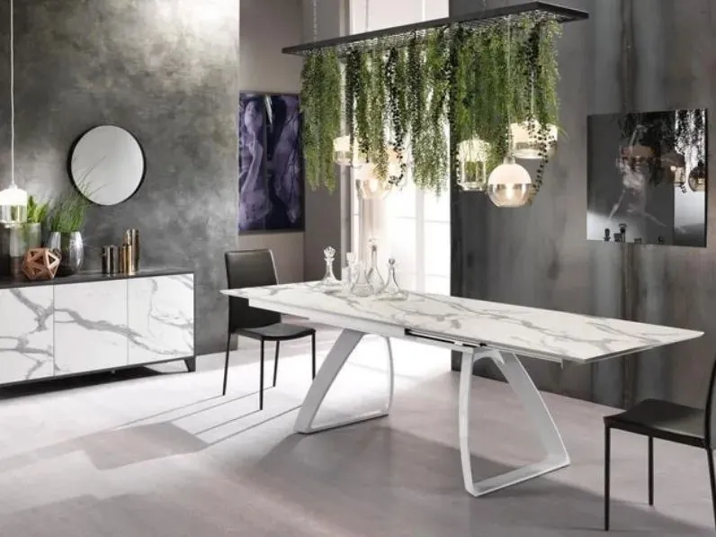 Sconto del 39% su Tavolo Barret Stones in legno rettangolare allungabile sull'eCommerce!