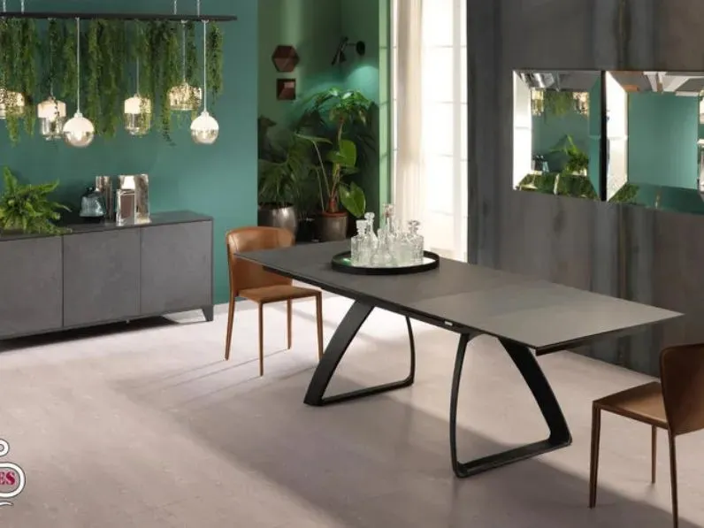 Sconto del 39% su Tavolo Barret Stones in legno rettangolare allungabile sull'eCommerce!