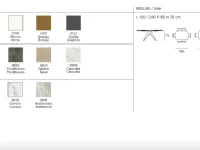 Tavolo Biblos Mottes selection in altri materiali Allungabile