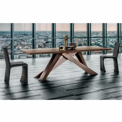 Tavolo rettangolare in legno Big table di Bonaldo in Offerta Outlet