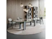 Tavolo Bilbao glass  Cattelan italia in vetro Fisso 