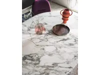 Tavolo rotondo in marmo Barone di Bontempi in Offerta Outlet