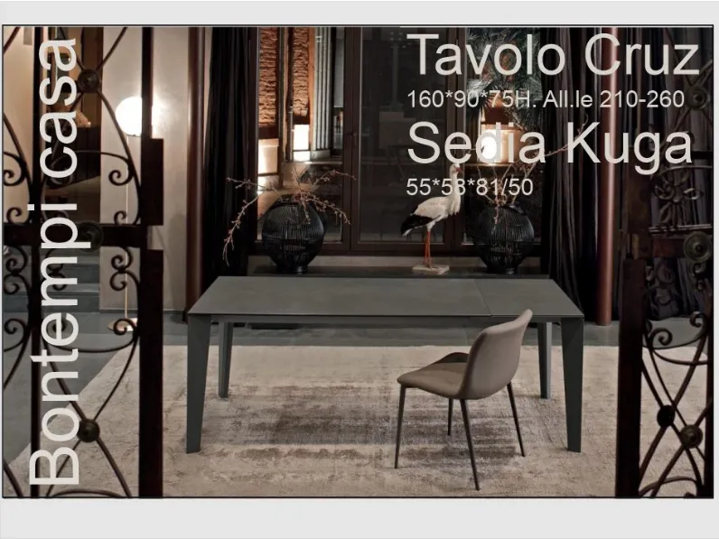 Tavolo Bontempi casa Cruz PREZZI OUTLET