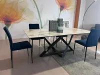 Tavolo in marmo rettangolare Millenium Bontempi in offerta outlet