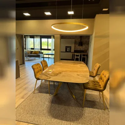 Tavolo Tavolo artistico piano in vetroceramica Bontempi in ceramica Fisso scontato 44%