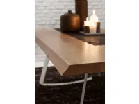 Tavolo in legno rettangolare Bruno Artigianale in offerta outlet