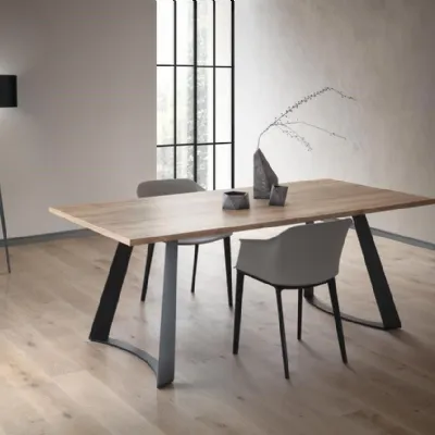 Tavolo rettangolare in laminato Bruno * di La primavera in Offerta Outlet