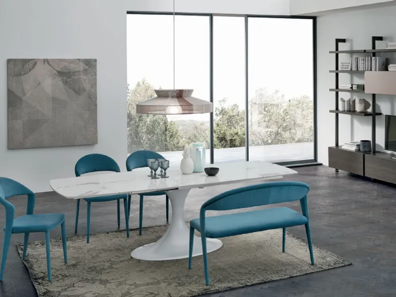 Tavolo Calice * Target point in ceramica Rettangolare allungabile 