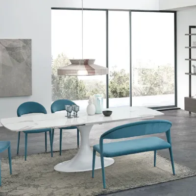 Tavolo Calice * Target point in ceramica Rettangolare allungabile 