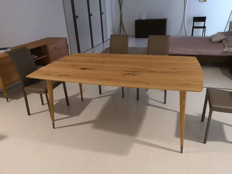 Tavolo rettangolare in legno Coco' di Callesella in Offerta Outlet