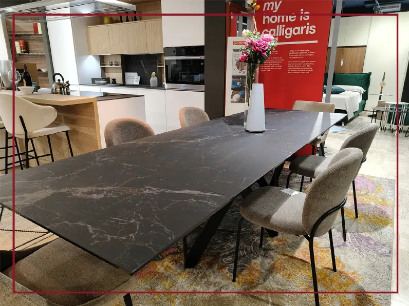 Tavolo Calligaris Cartesio cs4111-r 200 SCONTATO a PREZZI OUTLET 