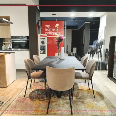 Tavolo rettangolare in ceramica Cartesio cs4111-r 200 di Calligaris in Offerta Outlet 