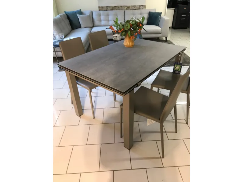 Tavolo Calligaris rettangolare Airport con Piano in VERA ceramica in Offerta Outlet
