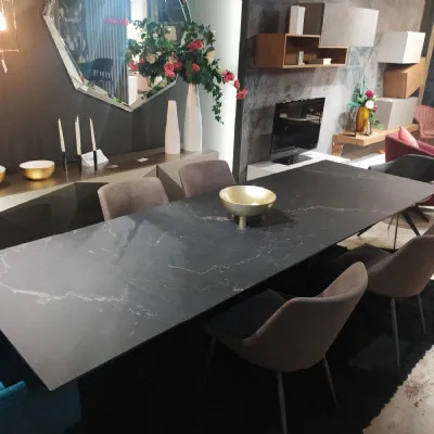 Tavolo Cartesio Calligaris in ceramica Rettangolare allungabile 