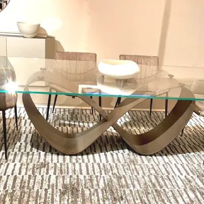 Tavolo in vetro rettangolare Cattelan butterfly Cattelan italia a prezzo scontato
