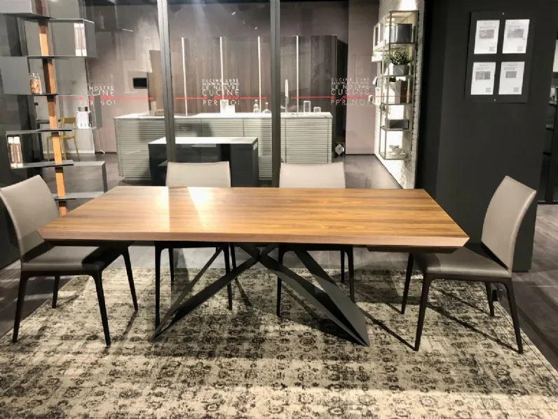 Tavolo rettangolare in legno Premier wood drive di Cattelan italia in Offerta Outlet