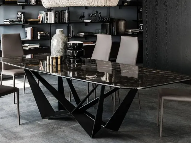 Tavolo Skorpio keramic Cattelan italia in marmo Fisso 