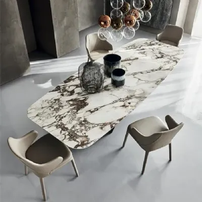 Tavolo Skorpio keramic Cattelan italia in marmo Fisso 