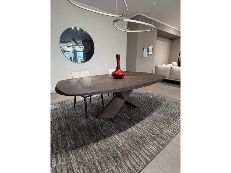 Tavolo in legno sagomato Tavolo tyron wood Cattelan italia in offerta outlet