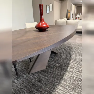 Tavolo in legno sagomato Tavolo tyron wood Cattelan italia in offerta outlet