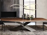Tavolo sagomato Cattelan tyron masterwood Cattelan italia scontato del 40%