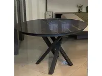 Tavolo in ceramica rotondo Ceramica/alluminio Artigianale in offerta outlet