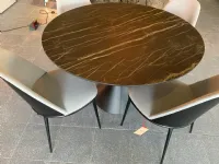 Tavolo in ceramica rotondo Clessidra Midj a prezzo ribassato