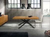 Tavolo rettangolare in legno e resina Tavolo allungabile di Collezione esclusiva in Offerta Outlet