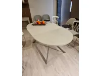 Tavolo con piano in ceramica ovale di Connubia a PREZZO OUTLET 