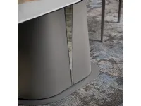 Tavolo con piano in ceramica sagomato di Cattelan italia a PREZZO OUTLET 