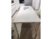 Tavolo con piano in vetro rettangolare di Connubia a PREZZO OUTLET 
